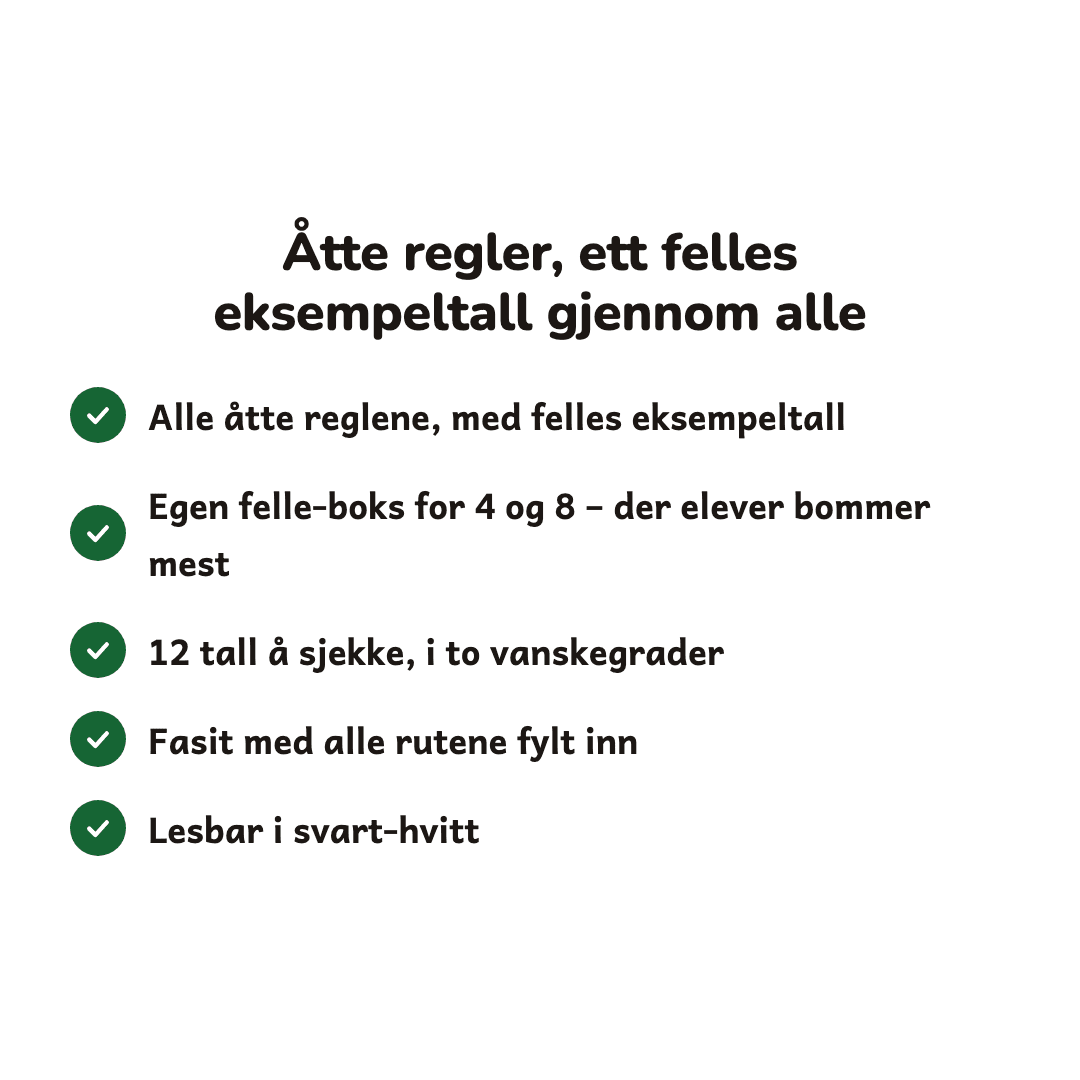 Delelighetsreglene 2–10 – plakat og øveark – bilde 4