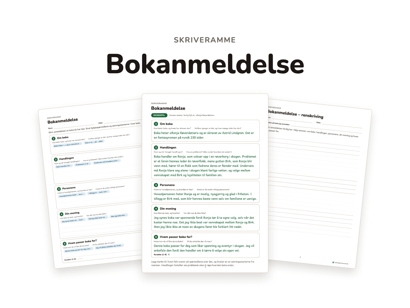 Skriveramme – bokanmeldelse
