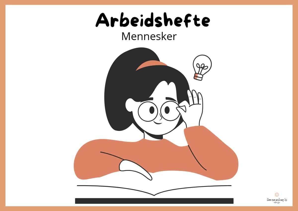 Arbeidshefte om mennesker – begreper om utseende, kroppsdeler, følelser og mangfold