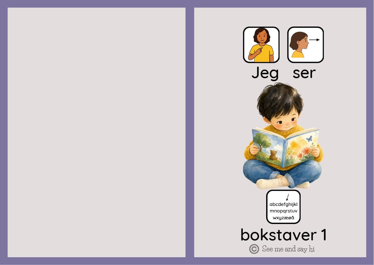 3 arbeidshefter for bokstavgjenkjennelse -s,i,l,o,r,e,m,a.