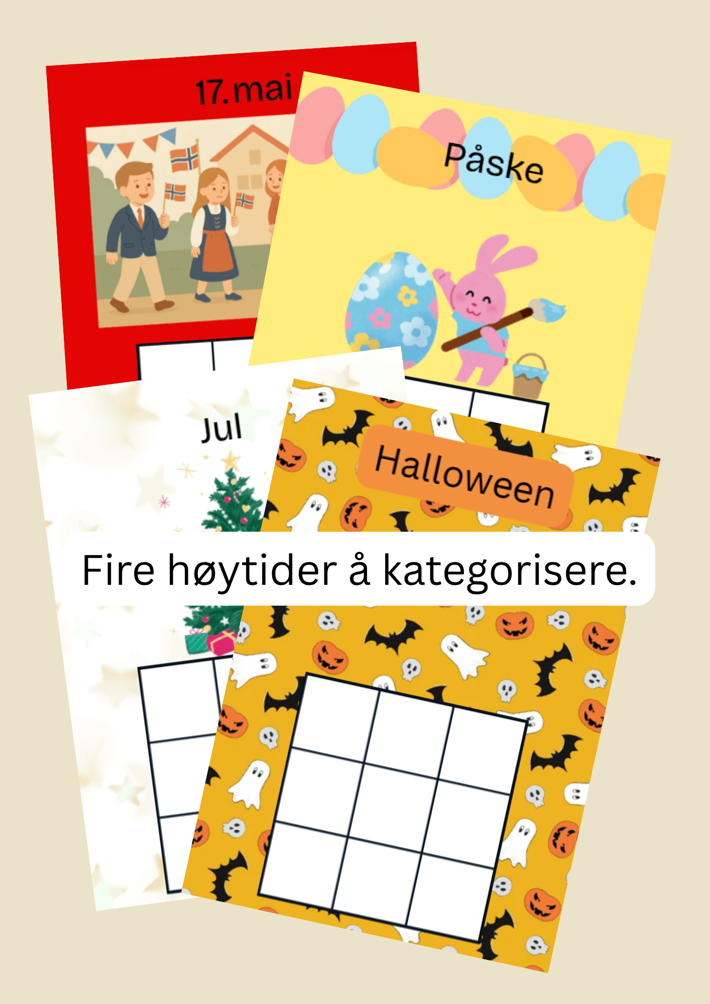 Maching: Høytider – Jul, Påske, 17. mai og Halloween