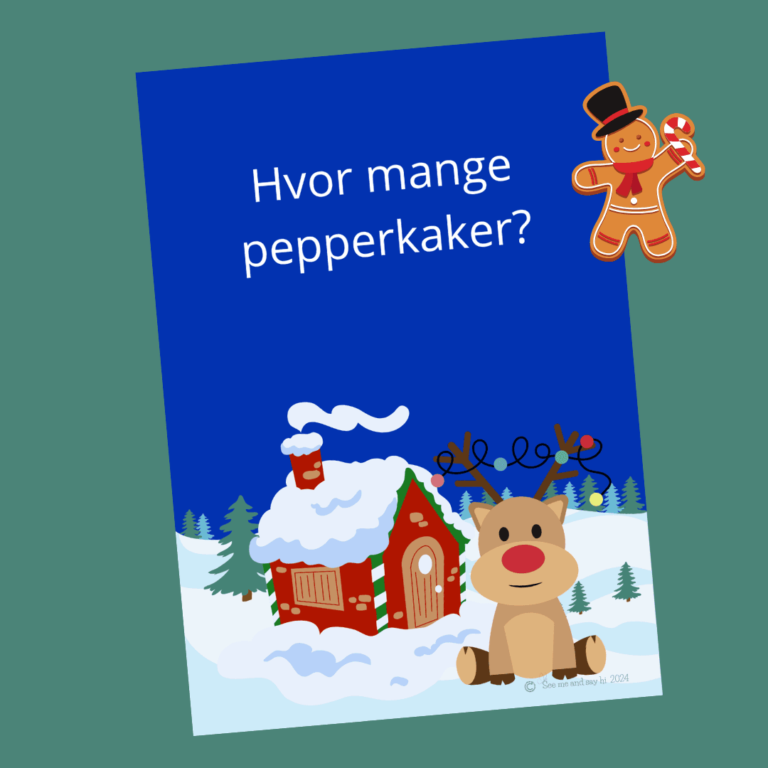 Hvor mange pepperkaker? – Tellebok om reinsdyret Aurora.