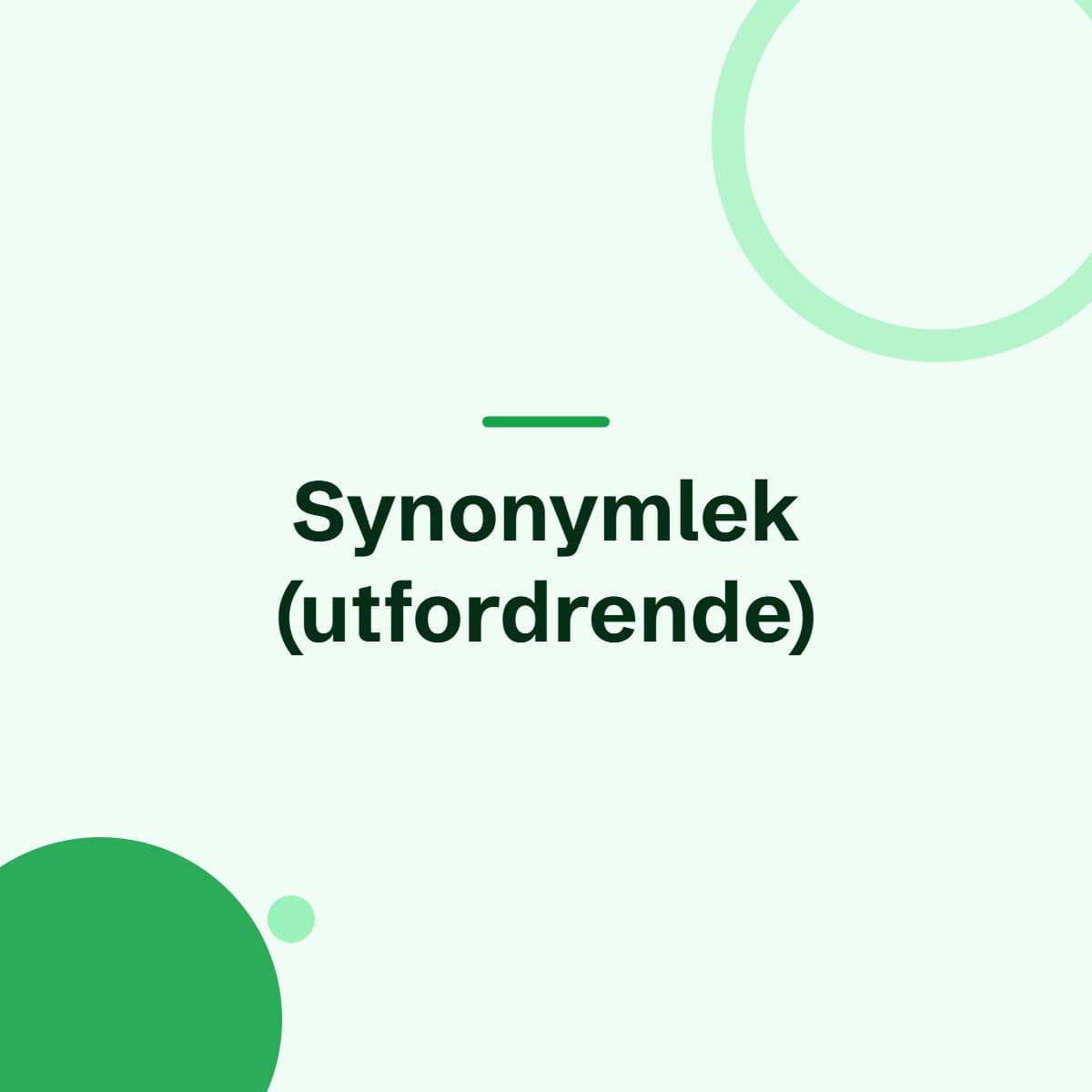 Synonymlek (utfordrende)